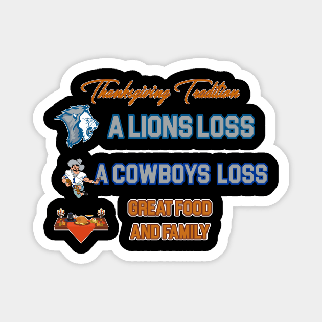 NFL Thanksgiving Tradition Magnet by RUTSSports