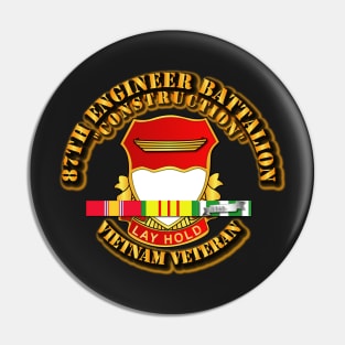 87th Engineer Battalion - Construction - Vietnam Vet Pin