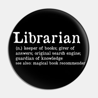 Librarian definition Pin