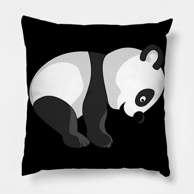 Panda Bear Gift Idea Design Motif Pillow by Shirtjaeger