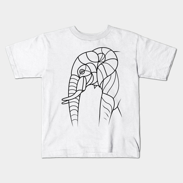 Minimalist Lines Elephant Elephant Kids T Shirt Teepublic