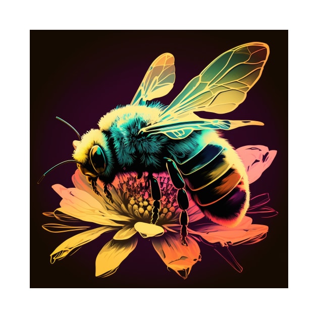 Bee Pop Art 1 by AstroRisq