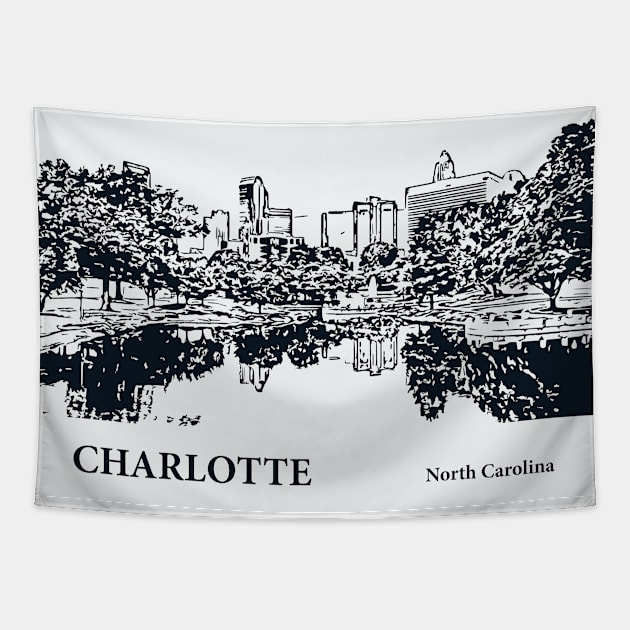 Charlotte - North Carolina Tapestry by Lakeric