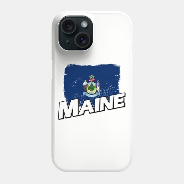 Maine flag Phone Case by PVVD