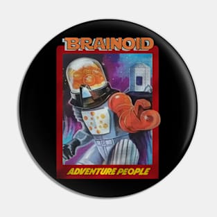 Retro Vintage Action Figure Brain Alien Pin