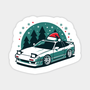 WHITE 180SX CHRISTMAS EDITION Magnet