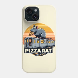 Pizza Rat New York Subway NYC Subway Train Phone Case