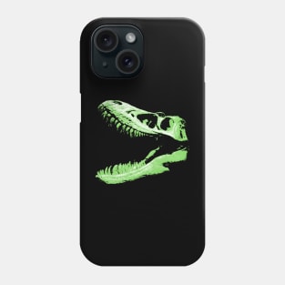 Dinosaur Skull Green Phone Case