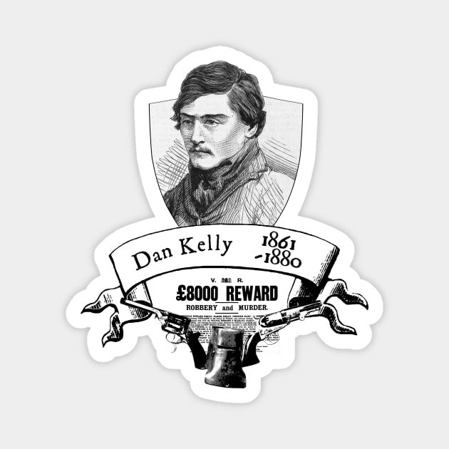 Dan Kelly Outlaw Magnet by Australian_Bushranging