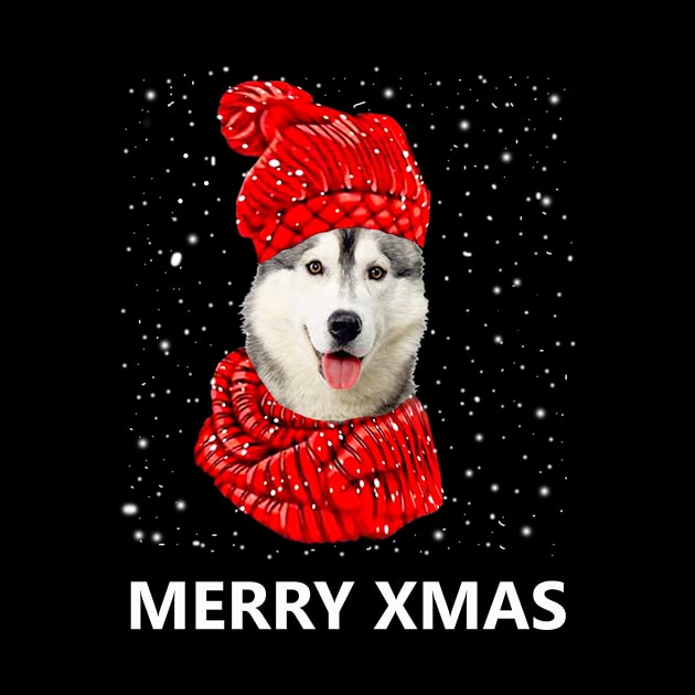 Husky Merry Xmas by EduardjoxgJoxgkozlov