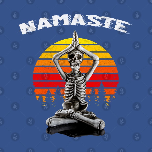 Namaste Yoga Skeleton by By Diane Maclaine