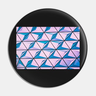 Geometric Triangles (Blue/pink) Pin