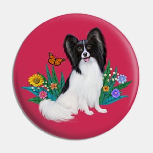 Butterfly and a Papillon Pin