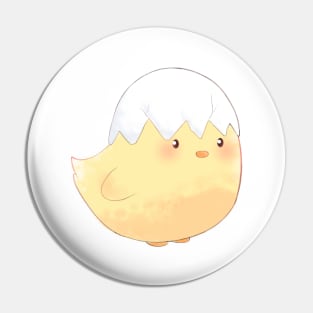 Baby chick with egg hat Pin