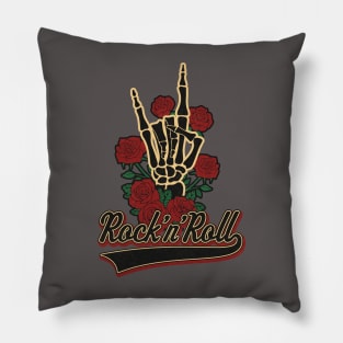 Skeleton Hand - Rock"N"Roll Music Sublimation Pillow