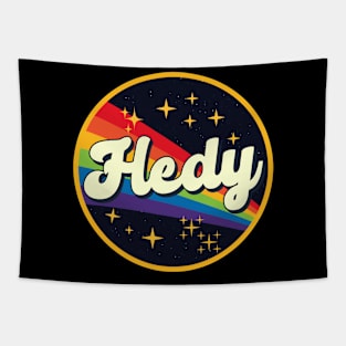 Hedy // Rainbow In Space Vintage Style Tapestry