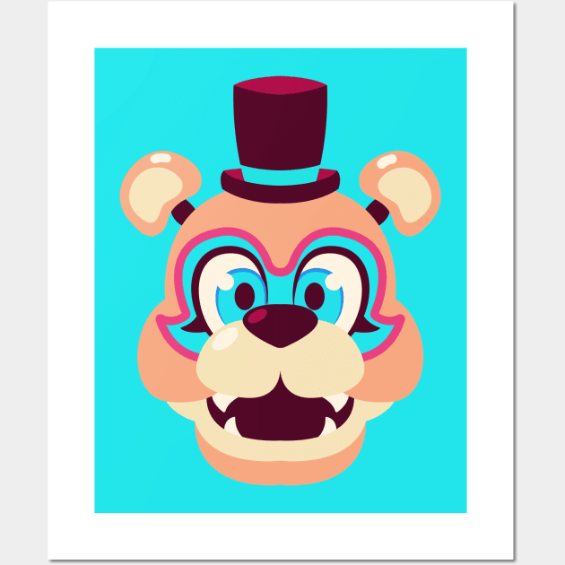 Glamrock Freddy (Security Breach) Fnaf Poster/ Art Print