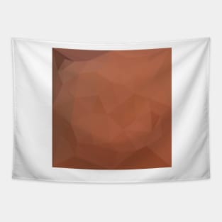 Burnt Orange Abstract Low Polygon Background Tapestry