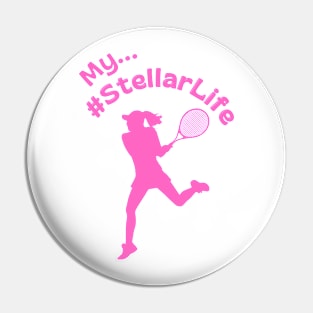 My #StellarLife Woman's Tennis Player Pin