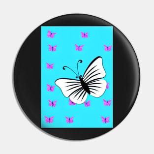 CUTE WHITE BUTTERFLY PAINTING Pin