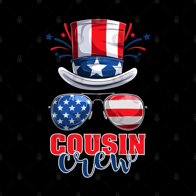 Funny 4th Of July 2021 Fourth Of July Cousin Crew For Men's And Women's For 4th Of July Celebration Birthday Gift Cousin Crew for 4th of july by Charaf Eddine