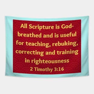 Bible Verse 2 Timothy 3:16 Tapestry