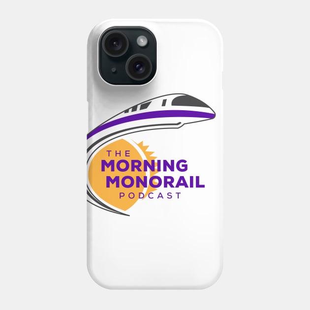 Morning Monorail Dark Logo w/ Overlapping Text Phone Case by MorningMonorail