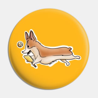 Pickleball Corgi Pin