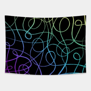 Colorful Doodles Tapestry