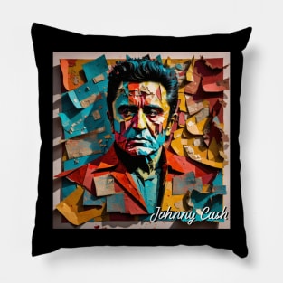 Johnny Cash // Paper Art Pillow