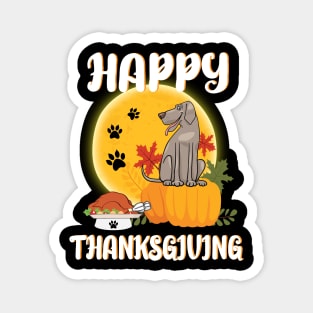 Greatdane Seeing Turkey Dish Happy Halloween Thanksgiving Merry Christmas Day Magnet