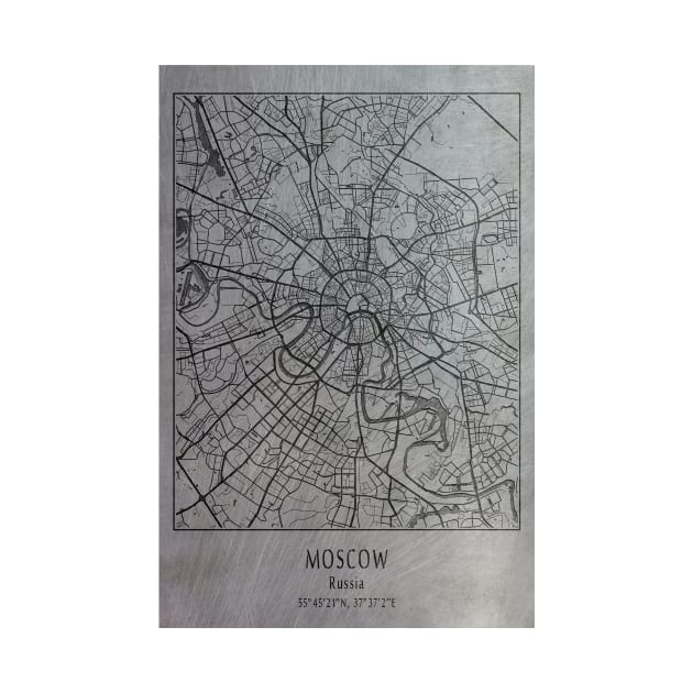 Moscow, Russia, city map by Creative at home