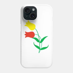 Red and yellow tulips Phone Case