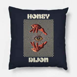 Hand Eyes Honey Dijon Pillow