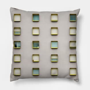 Building pattern wall architecture Pillow