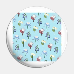 Liyue Flowers Print (Blue) Pin