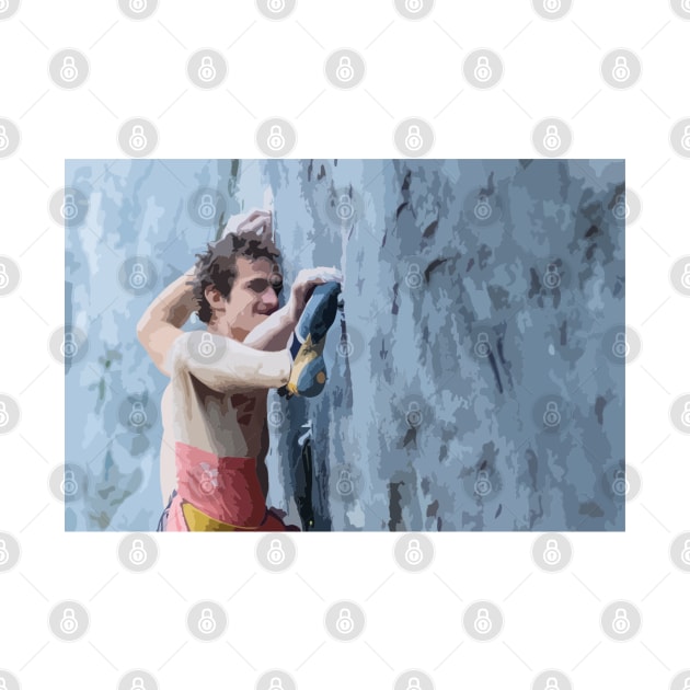 Adam Ondra Send Painting by gktb