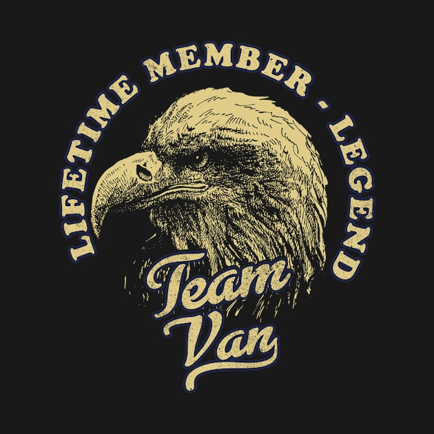 Van Name - Lifetime Member Legend - Eagle by Stacy Peters Art