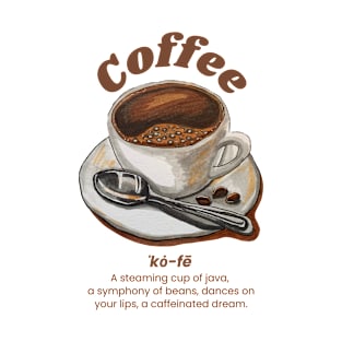 Coffee a steaming cup of java T-Shirt