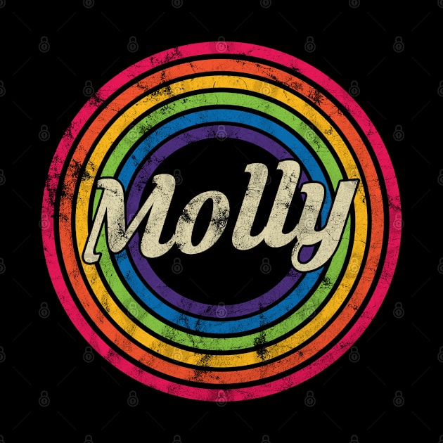 Molly - Retro Rainbow Faded-Style by MaydenArt