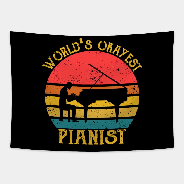 Piano Player Keyboardists Musician Tapestry by ChrifBouglas