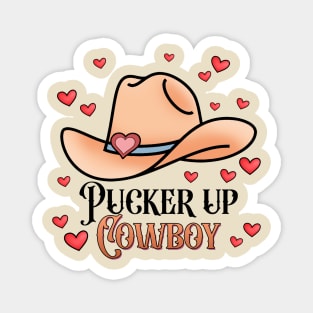 Pucker Up Cowboy Magnet