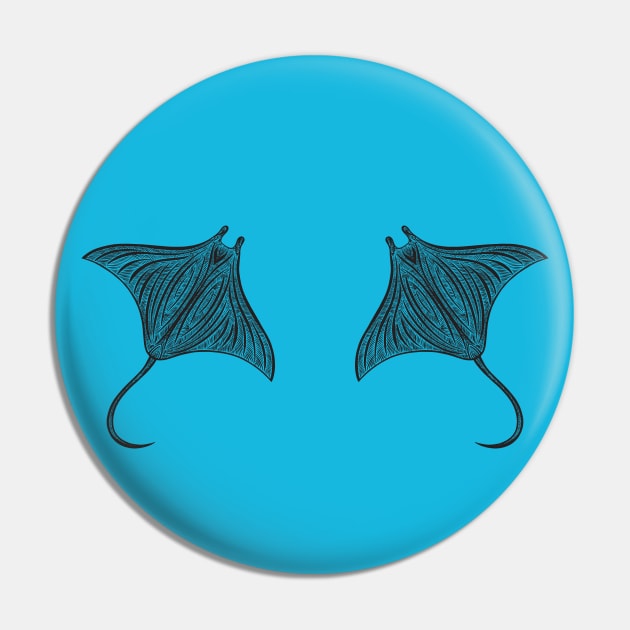 Manta Rays in Love - stingray design - light colors Pin by Green Paladin