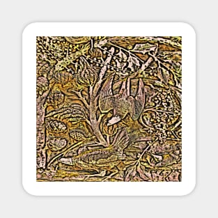 Bird In Tree Relief #1a Magnet