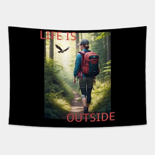 LIfe is Outside V1 Tapestry