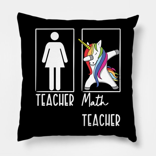 Math Teacher Pillow by Xtian Dela ✅