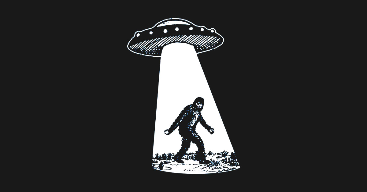 Bigfoot UFO - Bigfoot Ufo - Sticker | TeePublic