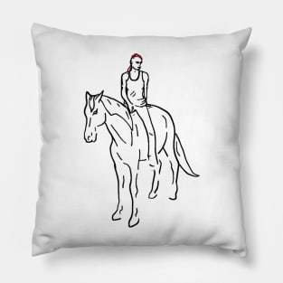 Red Head Amazona Pillow