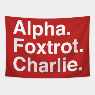 Alpha Foxtrot Charlie Tapestry