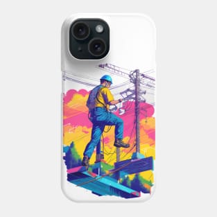 Lineman design for Apprentice Lineman Phone Case